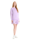 Women's Merino Crush Long Sleeve Sweatshirt Purple Gaze - 4
