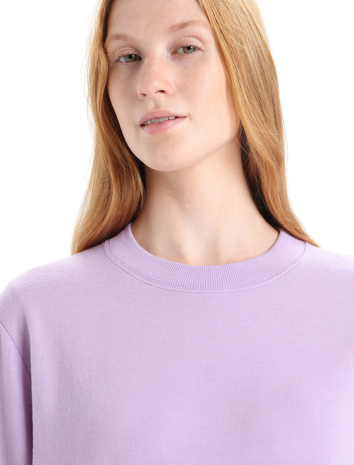 Women's Merino Crush Long Sleeve Sweatshirt Purple Gaze - 4
