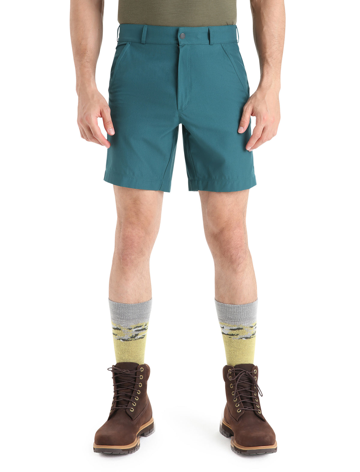 Men's Merino Hike Shorts Green Glory - 1
