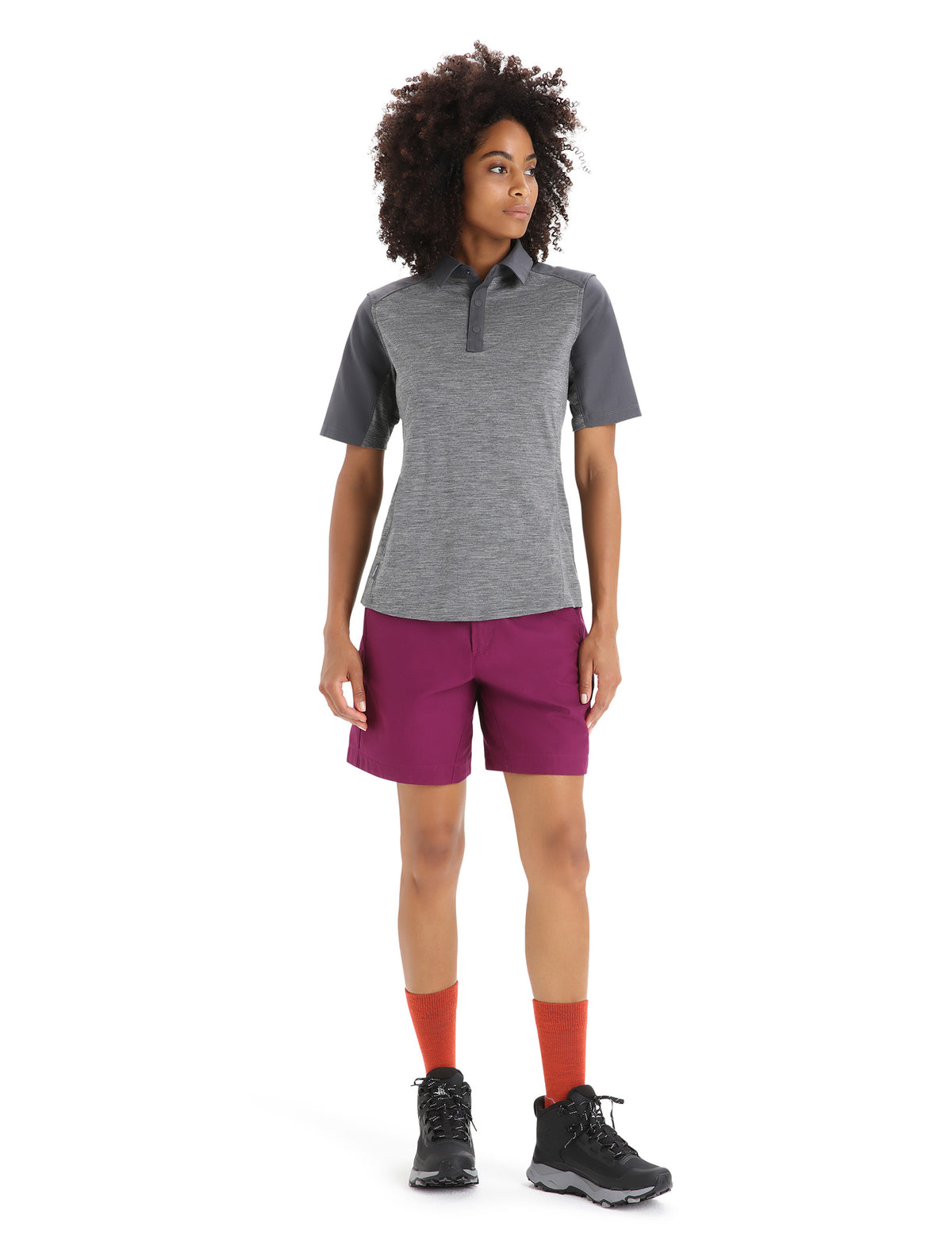 Women's Merino Hike Shorts Go Berry - 3