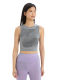 Dames ZoneKnit™ korte beha-tanktop Geodetic van merinowol  - 1