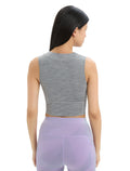 Dames ZoneKnit™ korte beha-tanktop Geodetic van merinowol  - 3
