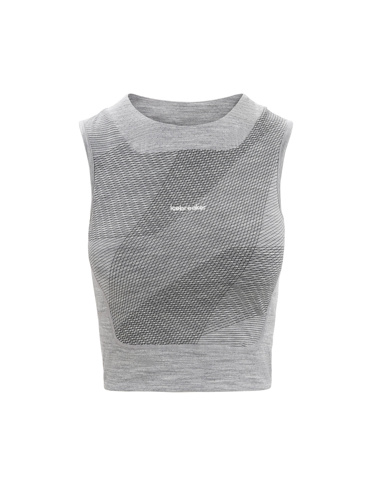 Dames ZoneKnit™ korte beha-tanktop Geodetic van merinowol  - 9