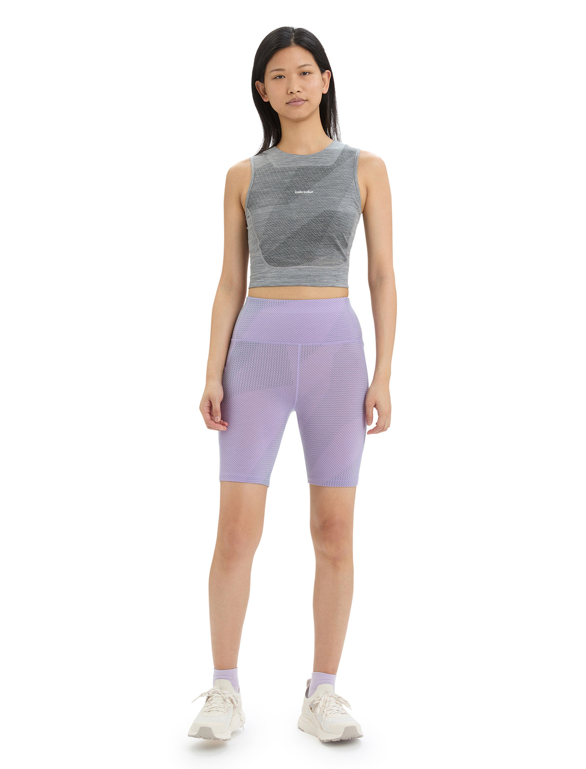 Dames ZoneKnit™ korte beha-tanktop Geodetic van merinowol  - 4