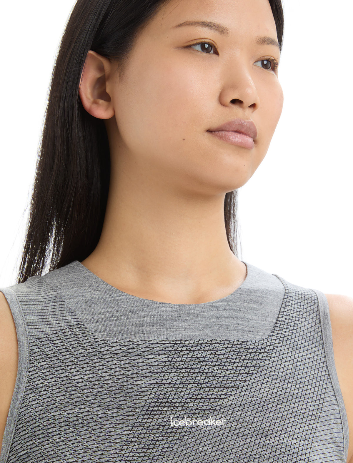 Dames ZoneKnit™ korte beha-tanktop Geodetic van merinowol  - 5