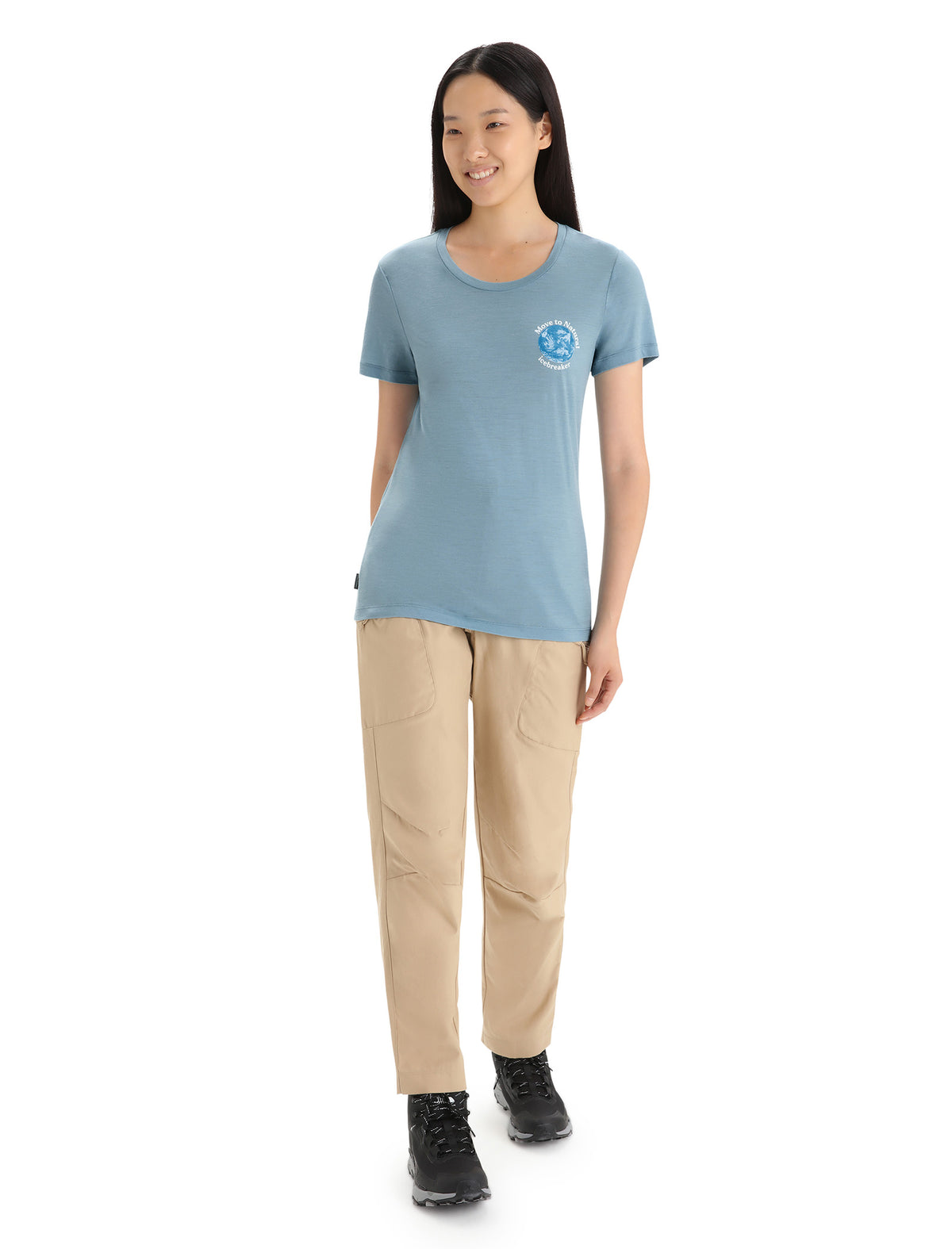 Merino Tech Lite II T-Shirt icebreaker Earth Damen  - 7
