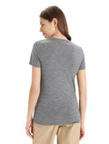 Women's Merino Tech Lite II Short Sleeve Scoop T-Shirt Plume Gritstone Heather - 2