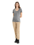 Women's Merino Tech Lite II Short Sleeve Scoop T-Shirt Plume Gritstone Heather - 3