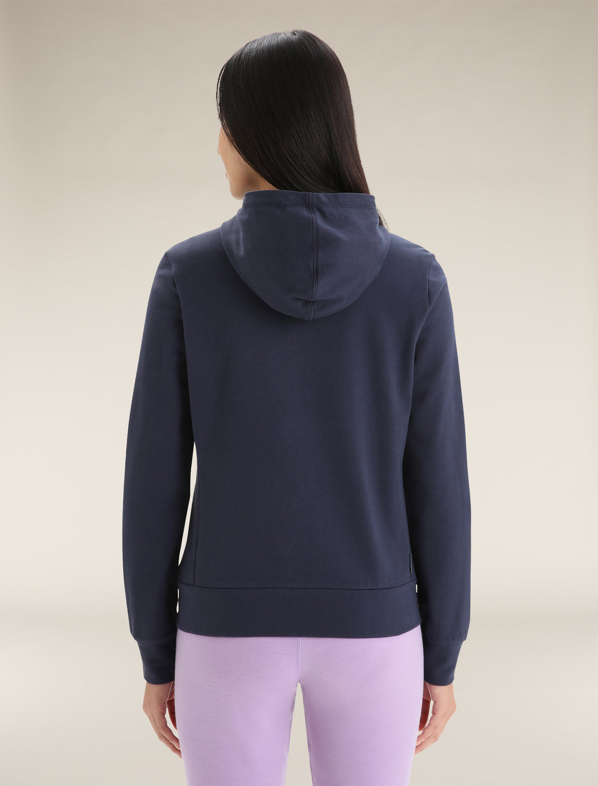 Women's Central Classic Long Sleeve Zip Hoodie Midnight Navy - 2