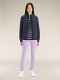 Women's Central Classic Long Sleeve Zip Hoodie Midnight Navy - 3