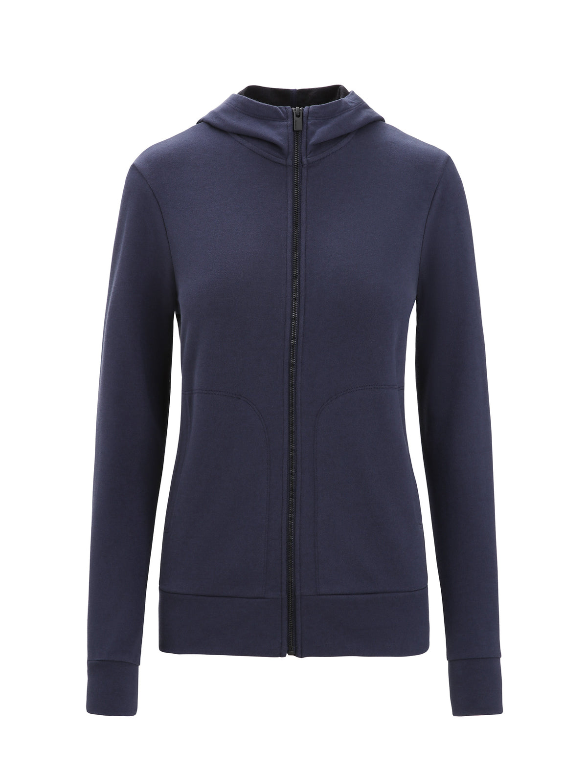 Women's Central Classic Long Sleeve Zip Hoodie Midnight Navy - 8