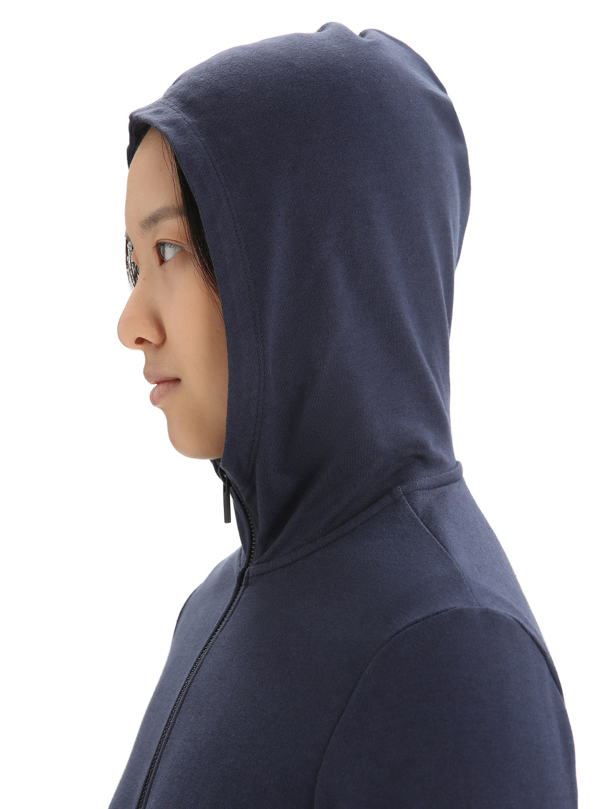 Women's Central Classic Long Sleeve Zip Hoodie Midnight Navy - 5