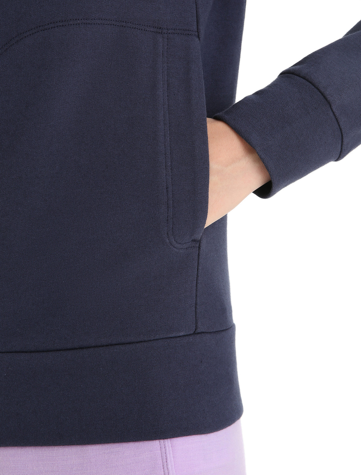 Women's Central Classic Long Sleeve Zip Hoodie Midnight Navy - 6