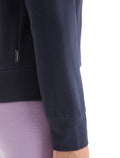 Women's Central Classic Long Sleeve Zip Hoodie Midnight Navy - 7