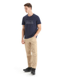 Men's Merino Blend Central T-Shirt Icebreaker Story Midnight Navy - 4
