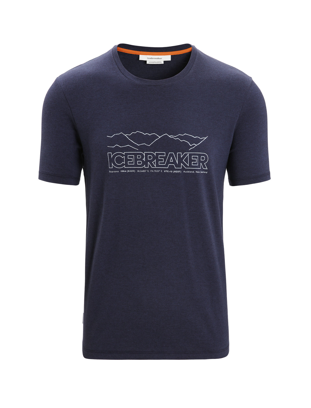 Men's Merino Blend Central T-Shirt Icebreaker Story Midnight Navy - 6