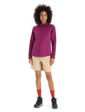 Women's Merino Hike Long Sleeve Top Go Berry - 3