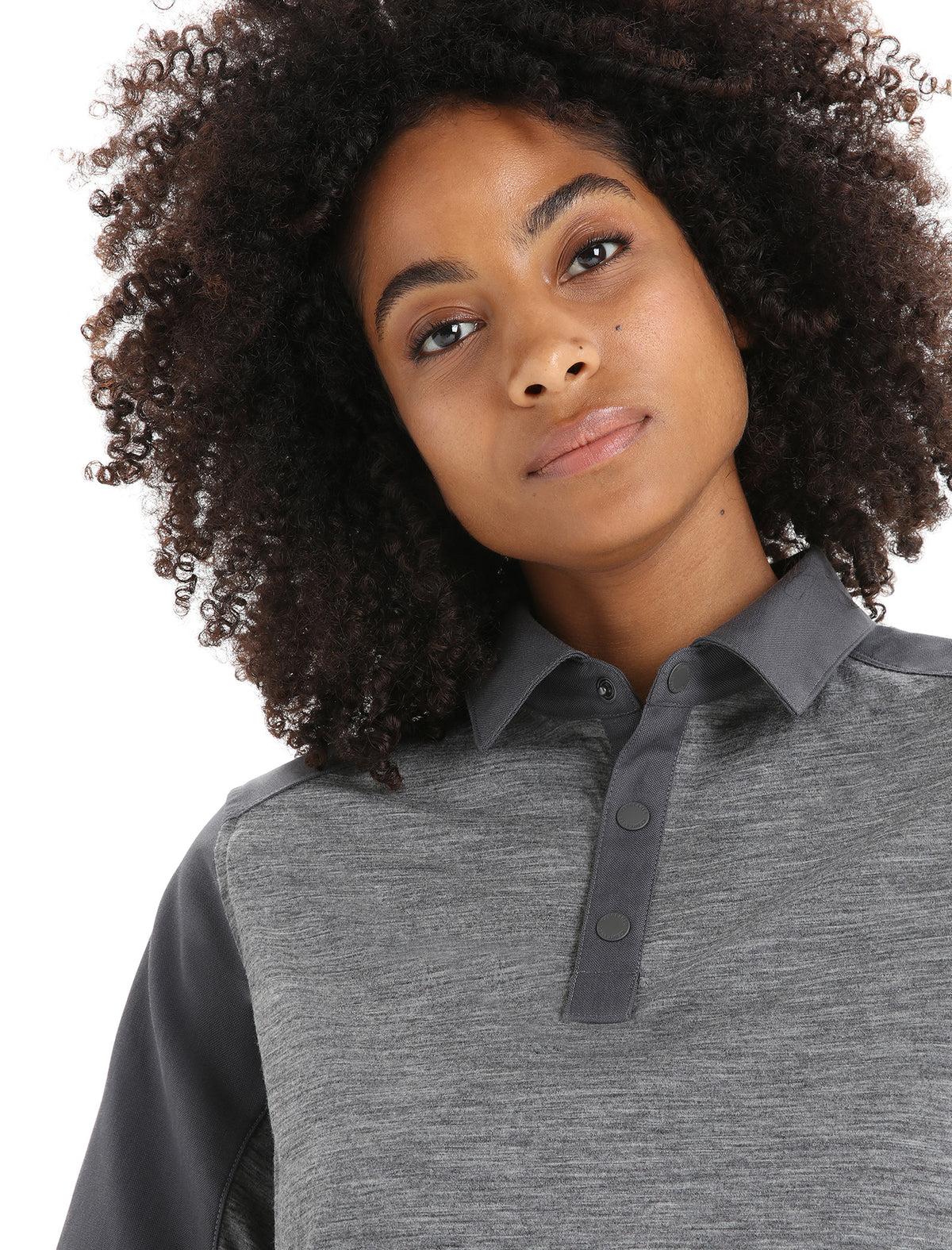 Women's Merino Hike Short Sleeve Top Gritstone Heather/Monsoon - 11