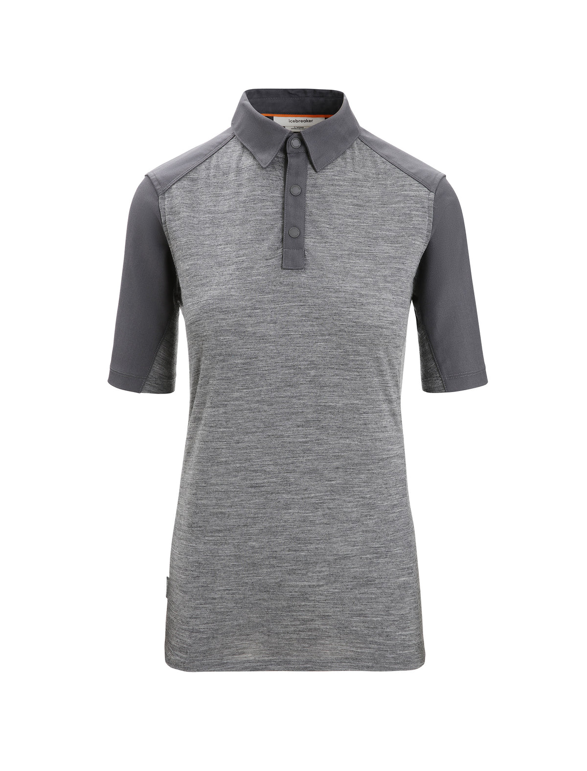 Women's Merino Hike Short Sleeve Top Gritstone Heather/Monsoon - 14