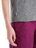 Women's Merino Hike Short Sleeve Top Gritstone Heather/Monsoon - 8
