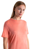 Women's Merino Linen Short Sleeve T-Shirt Glow - 4