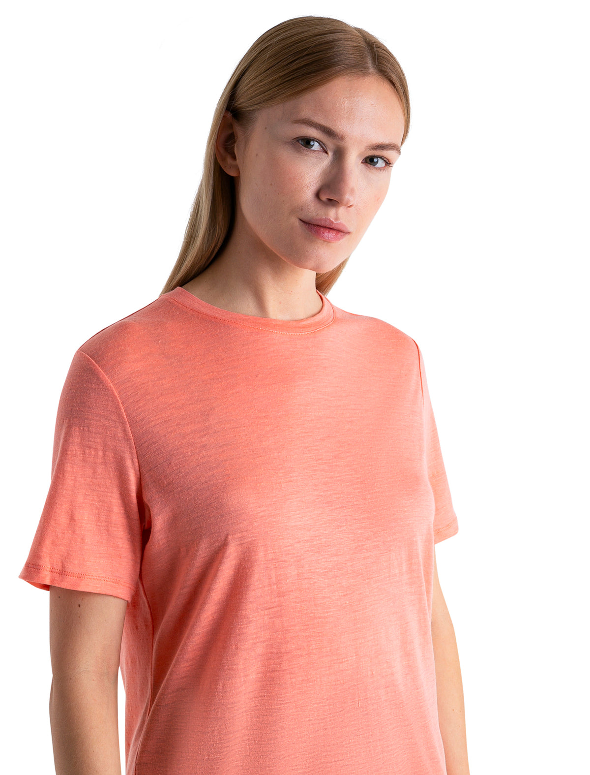 Women's Merino Linen Short Sleeve T-Shirt Glow - 4