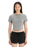 Women's ZoneKnit™ Merino Short Sleeve Scoop Back T-Shirt Metro Heather - 7
