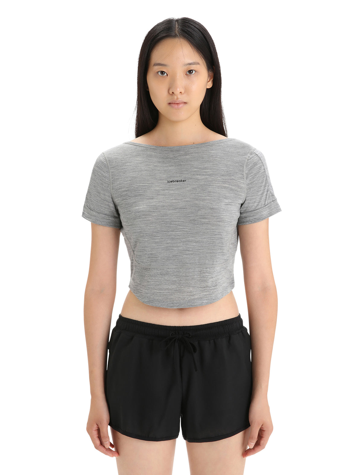 Women's ZoneKnit™ Merino Short Sleeve Scoop Back T-Shirt Metro Heather - 7