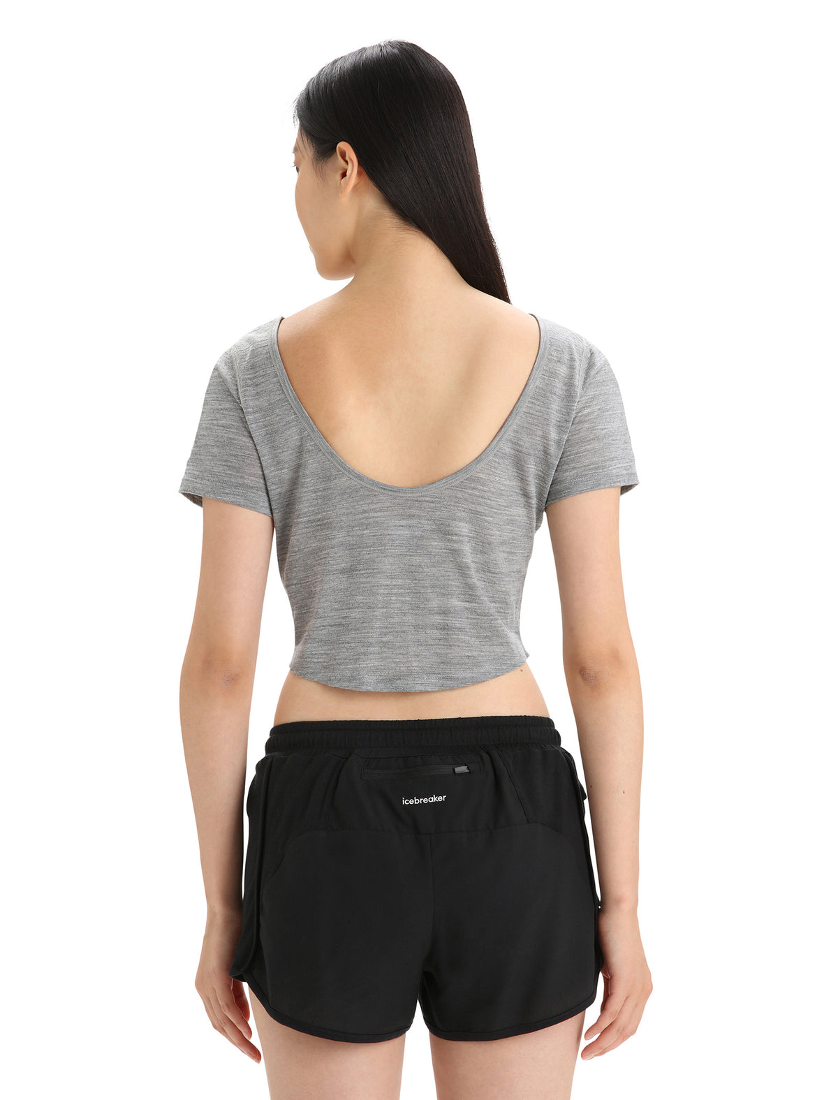 Women's ZoneKnit™ Merino Short Sleeve Scoop Back T-Shirt Metro Heather - 8