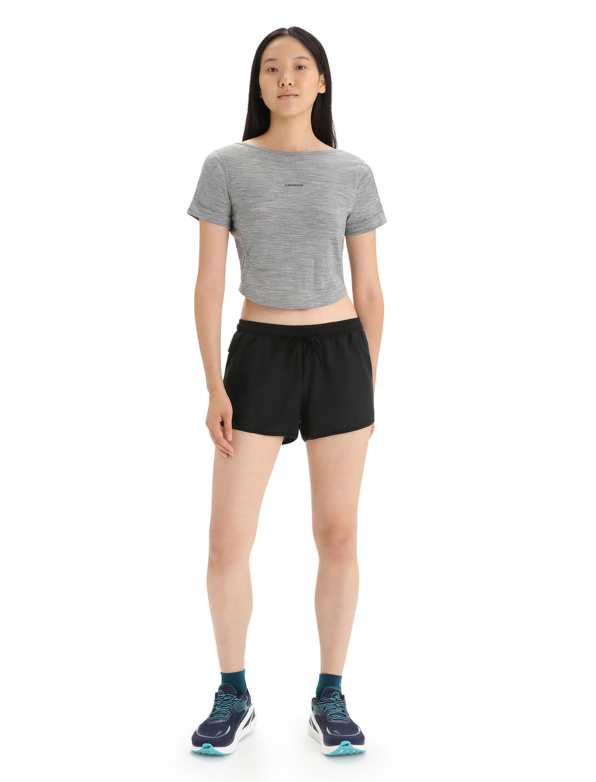 Women's ZoneKnit™ Merino Short Sleeve Scoop Back T-Shirt Metro Heather - 9