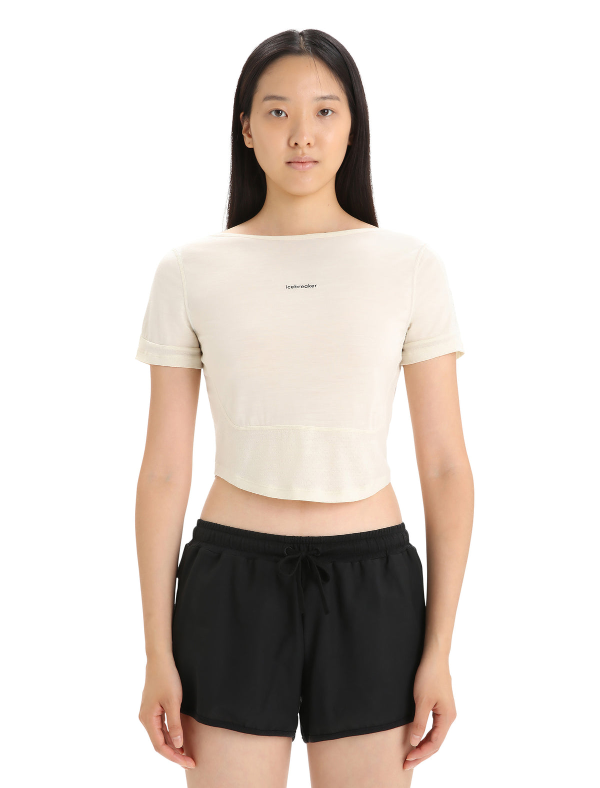 Women's ZoneKnit™ Merino Short Sleeve Scoop Back T-Shirt Chalk - 8