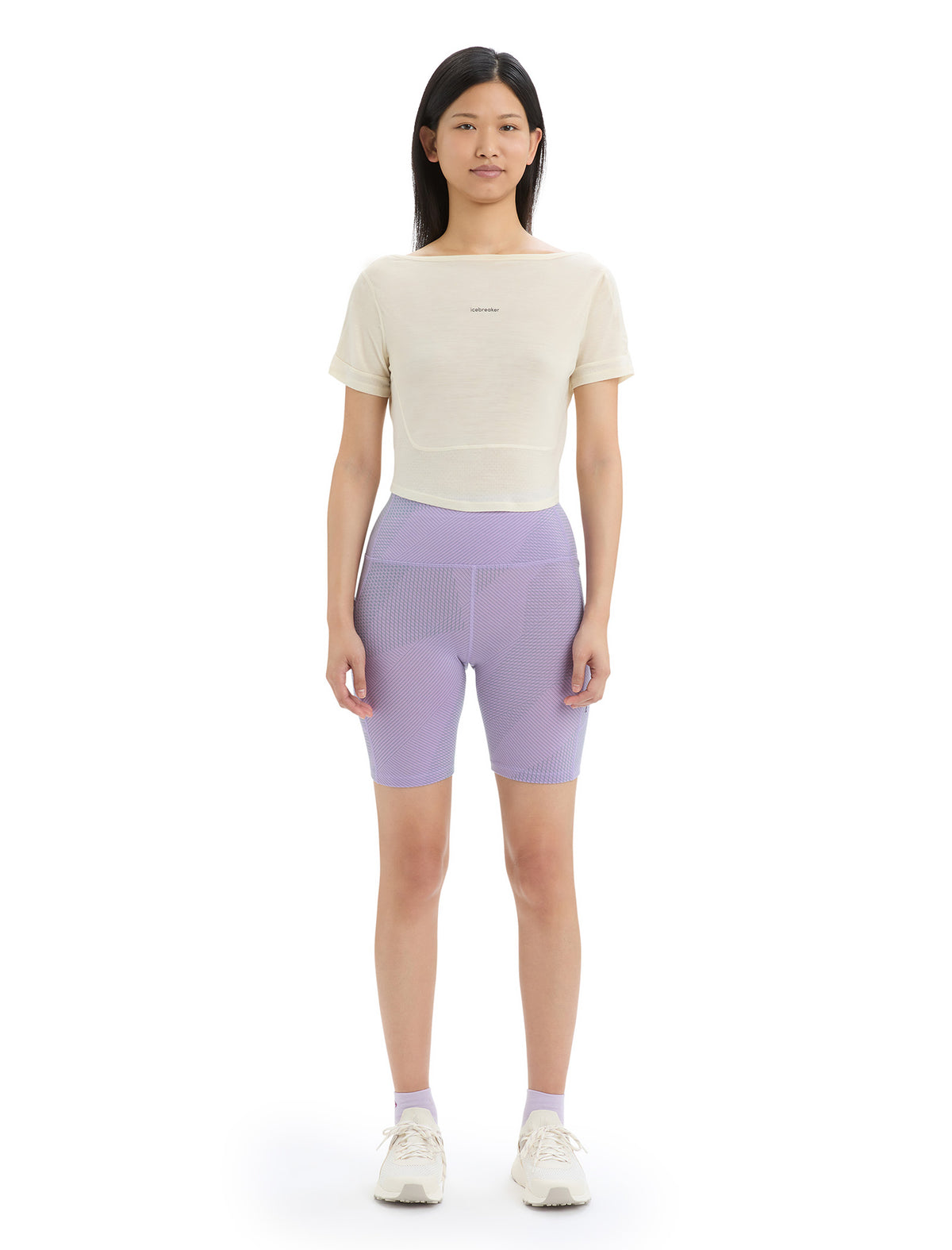 Women's ZoneKnit™ Merino Short Sleeve Scoop Back T-Shirt Chalk - 3