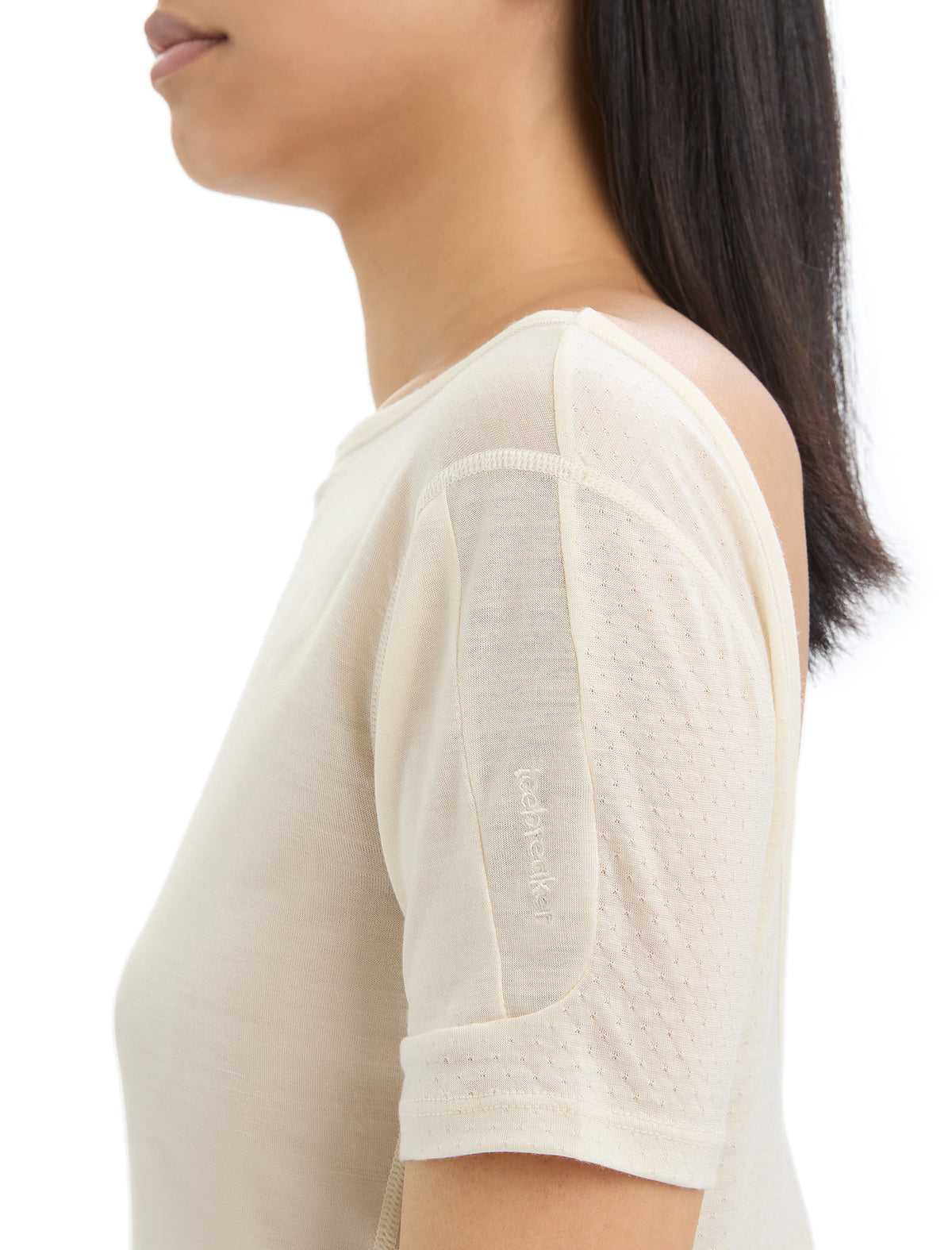 Women's ZoneKnit™ Merino Short Sleeve Scoop Back T-Shirt Chalk - 5