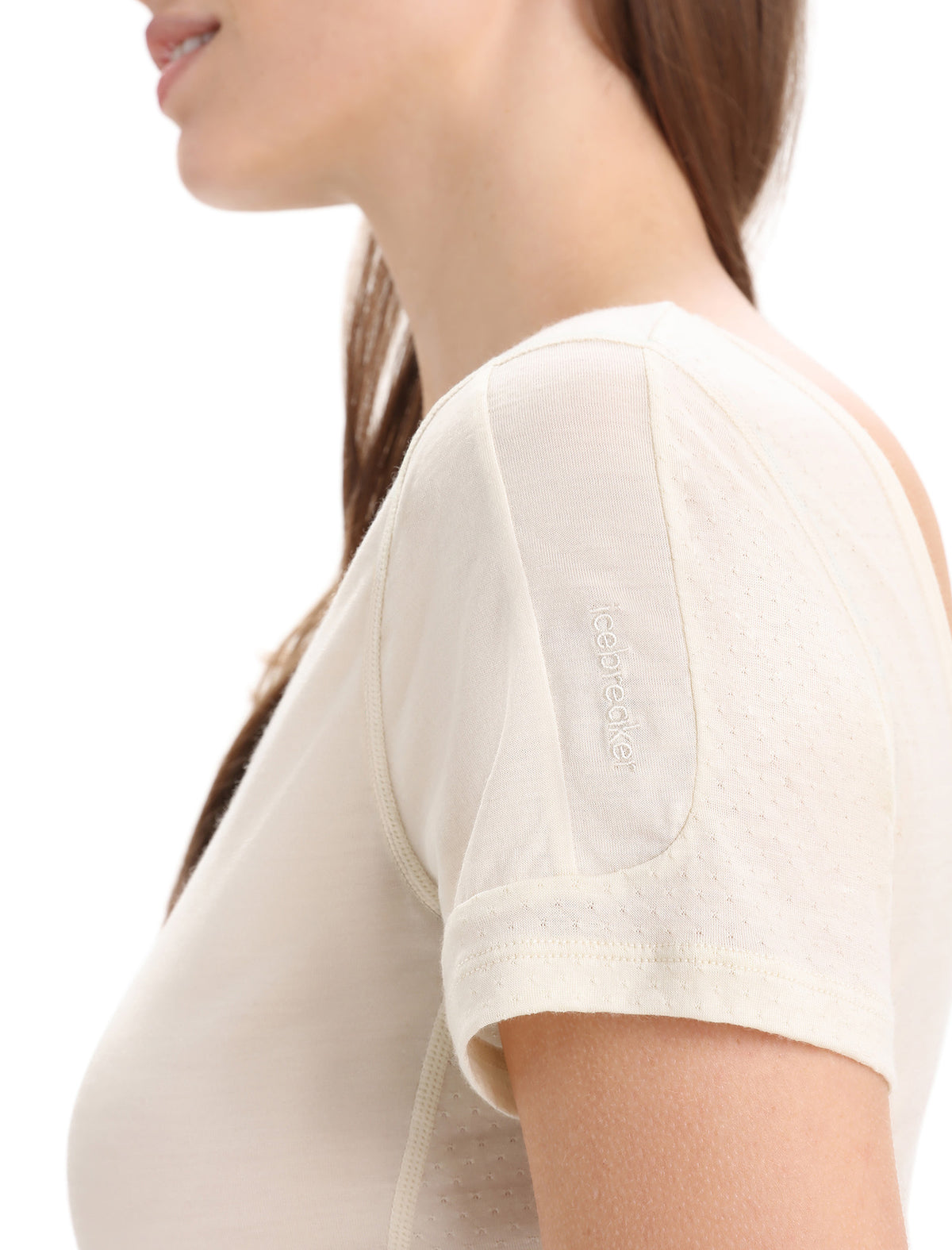 Women's ZoneKnit™ Merino Short Sleeve Scoop Back T-Shirt Chalk - 6