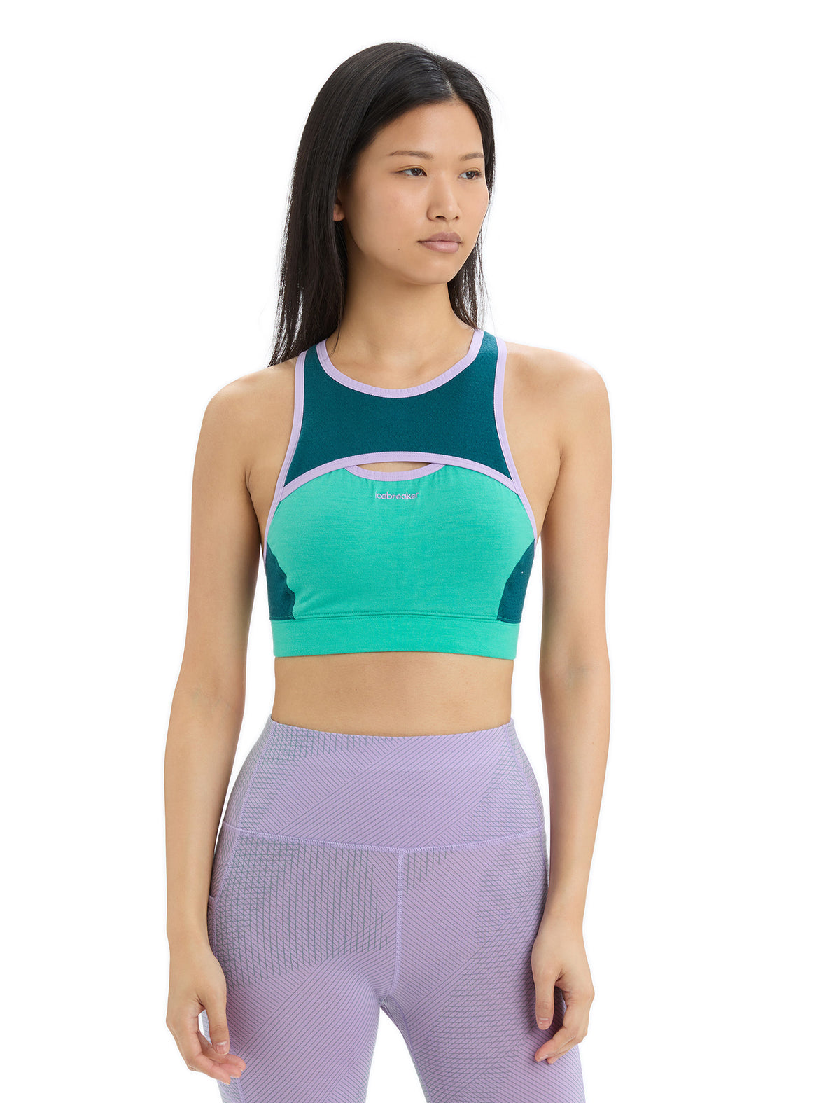 Women's ZoneKnit™ Merino Sport Bra Fresh/Green Glory - 1
