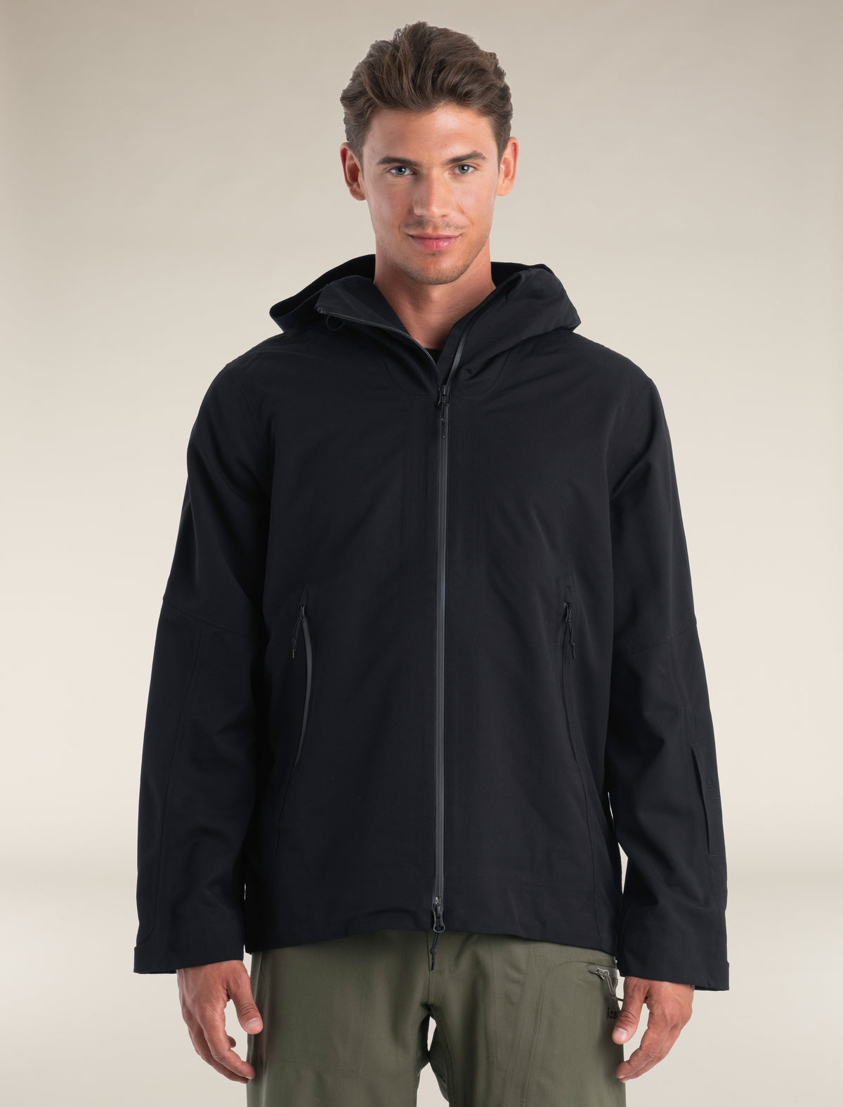 Heren Shell+™ Peak jas met capuchon van merinowol  - 1