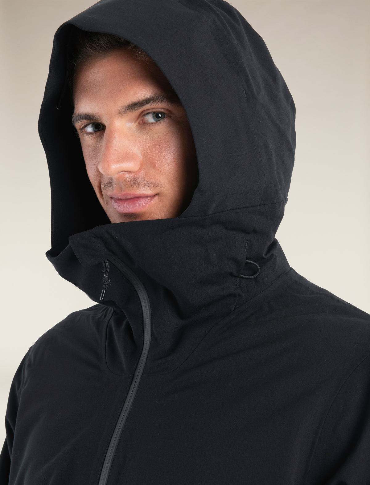 Heren Shell+™ Peak jas met capuchon van merinowol  - 5