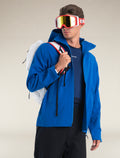 Heren Shell+™ Peak jas met capuchon van merinowol  - 7