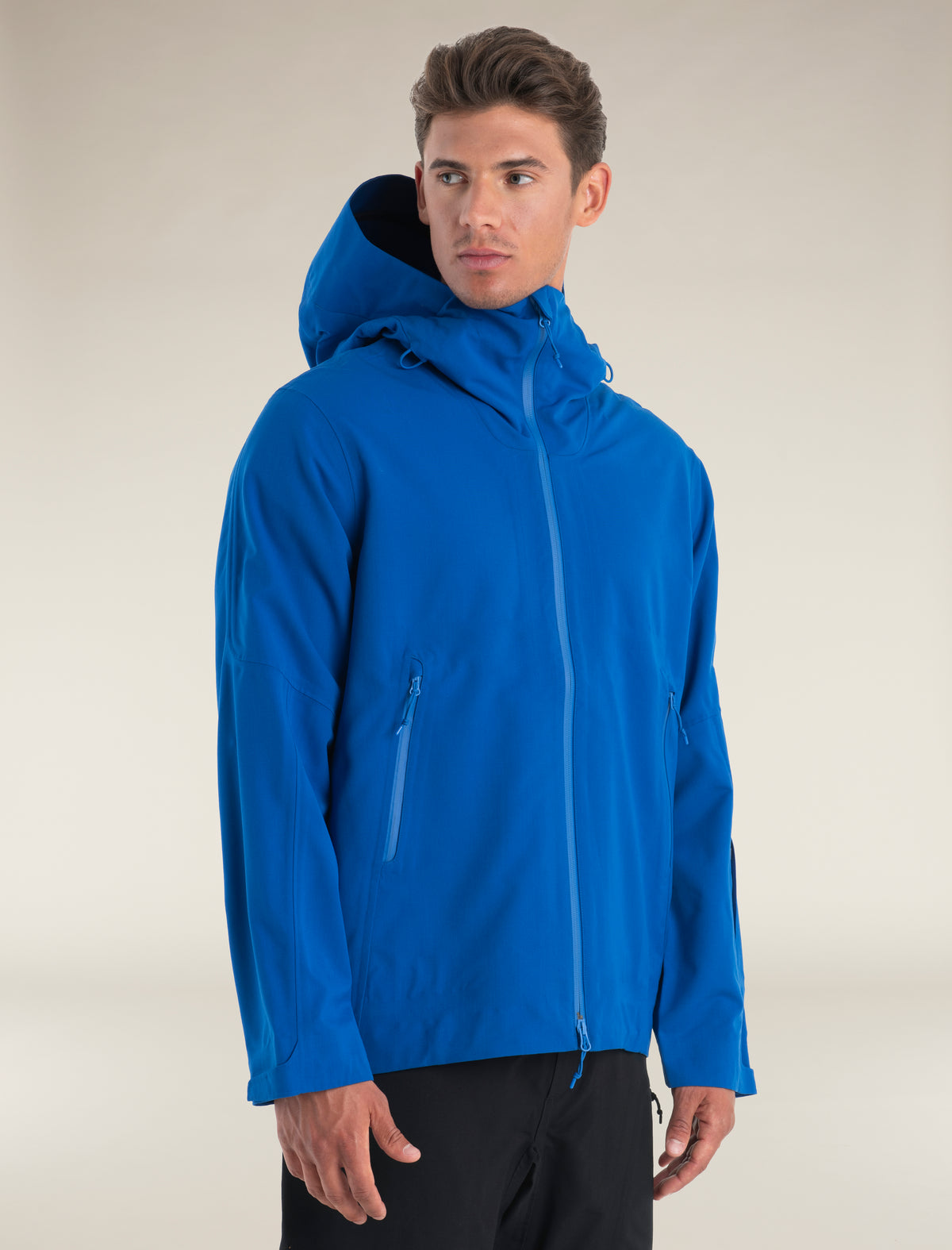 Heren Shell+™ Peak jas met capuchon van merinowol  - 4