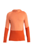 Men's Merino 200 Sonebula Long Sleeve Half Zip Thermal Hoodie Molten/Ember - 9