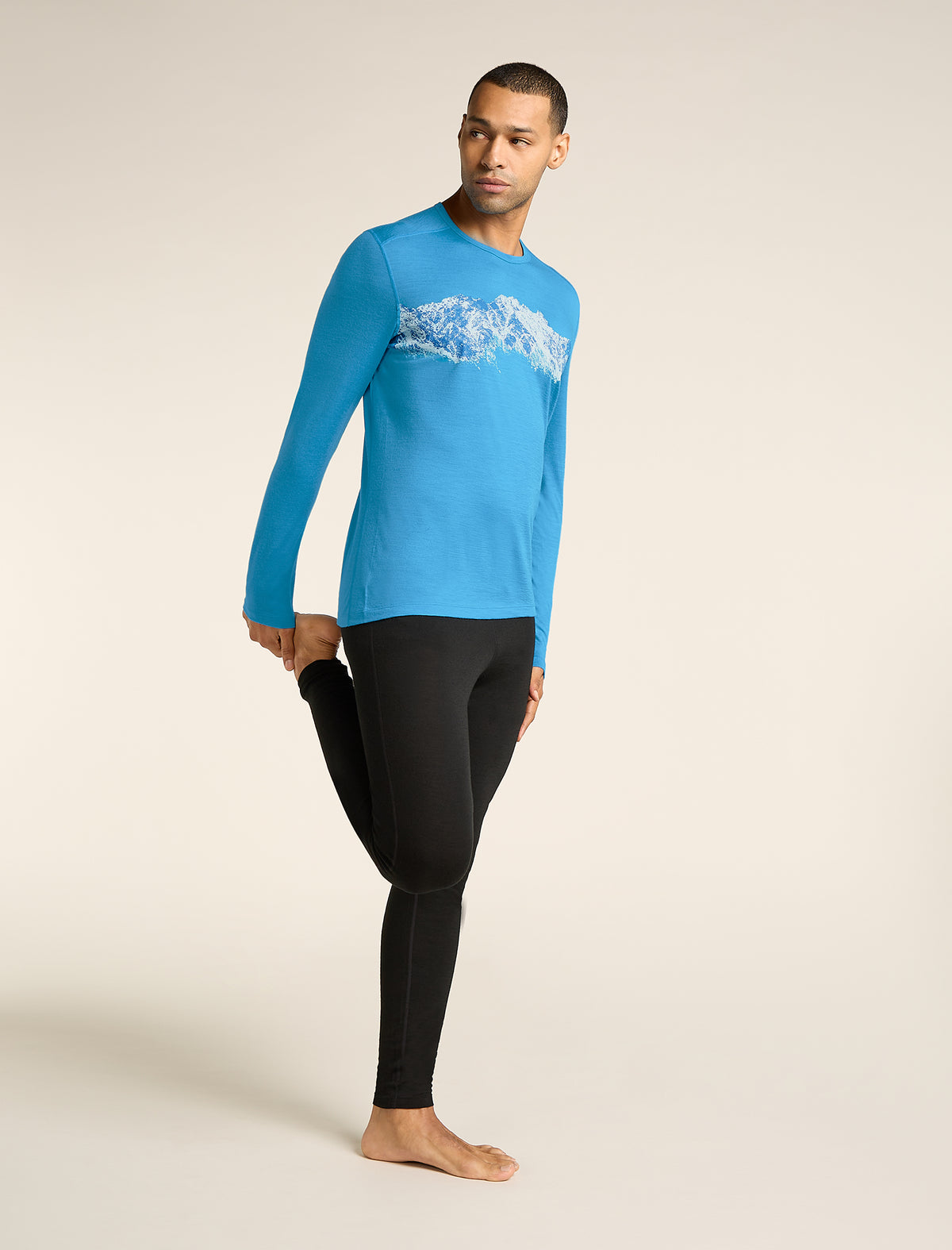Men's Merino 200 Oasis Long Sleeve Crew Thermal Top Remarkables Arctic - 3