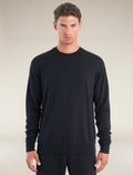 Men's Merino Blend 200 Shifter Long Sleeve Sweatshirt Black - 1