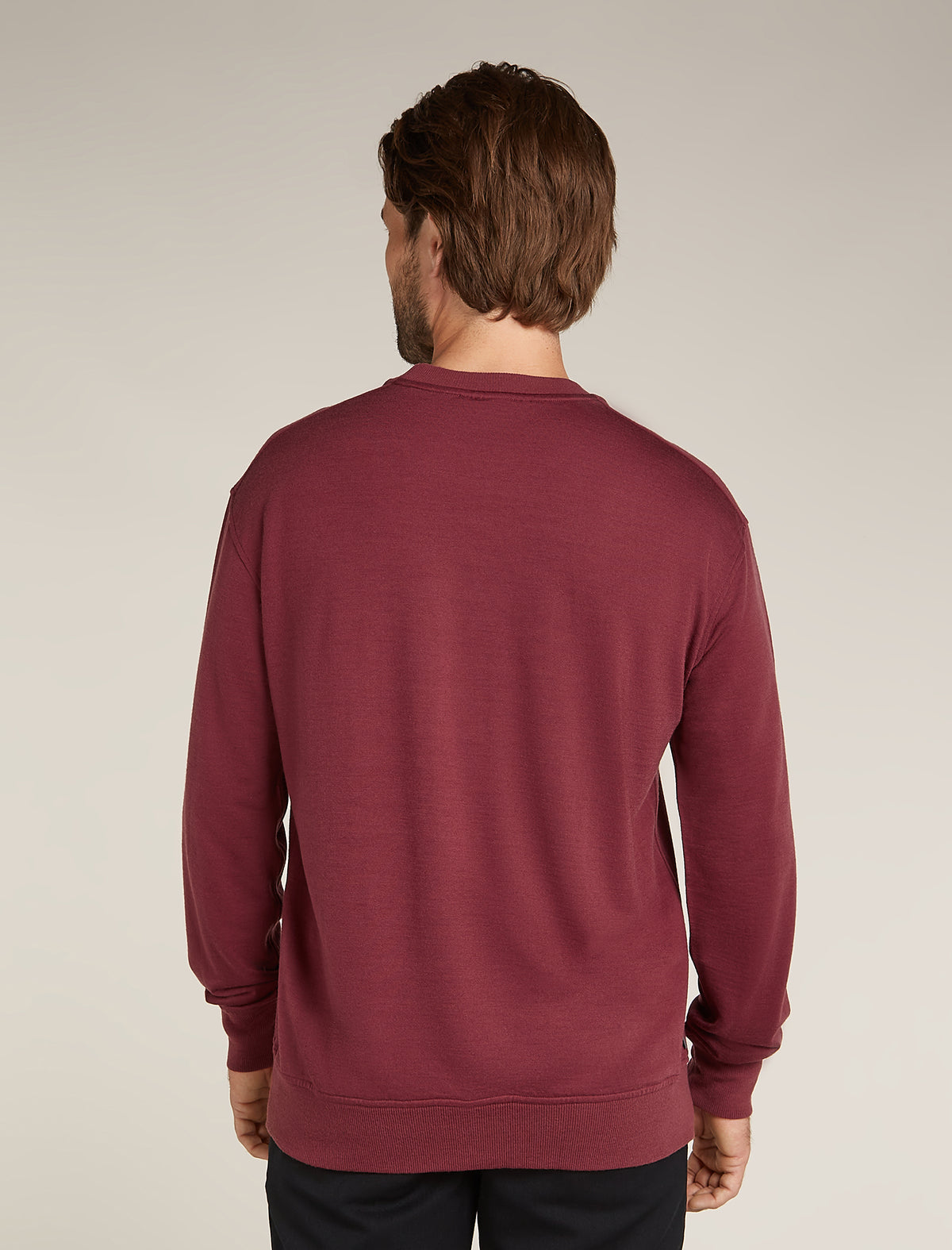 Men's Merino Blend 200 Shifter Long Sleeve Sweatshirt Port - 2