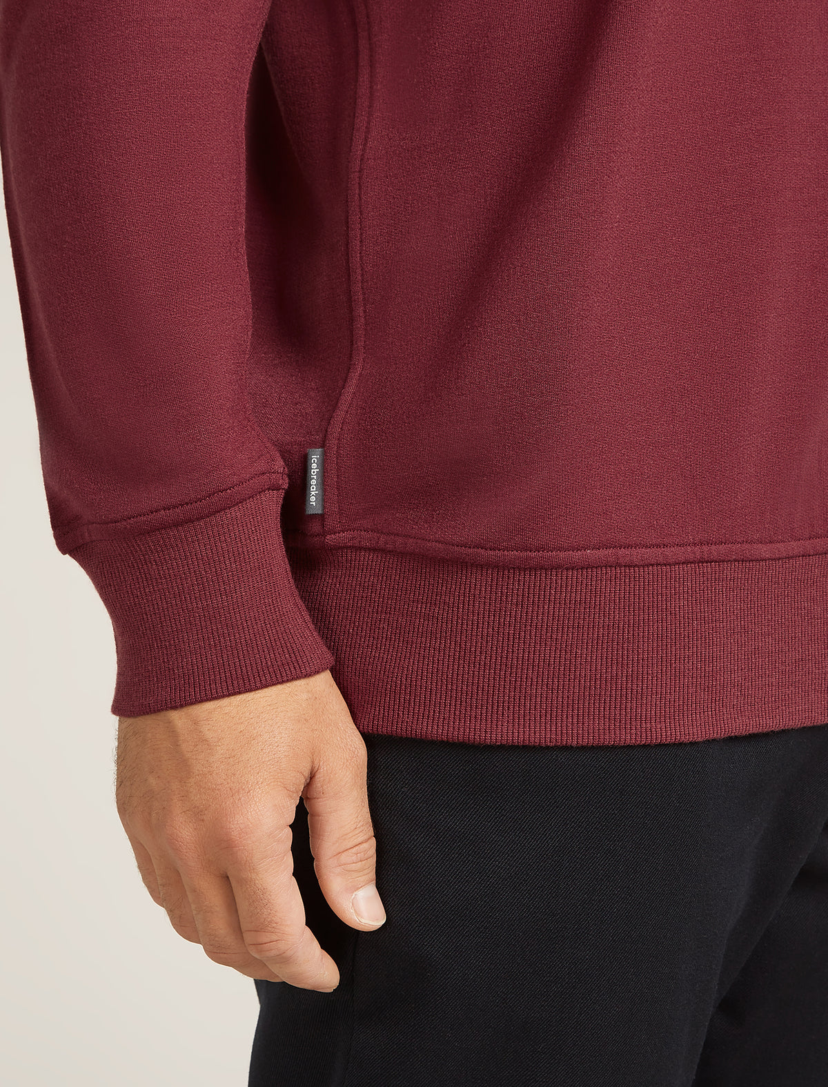 Men's Merino Blend 200 Shifter Long Sleeve Sweatshirt Port - 5