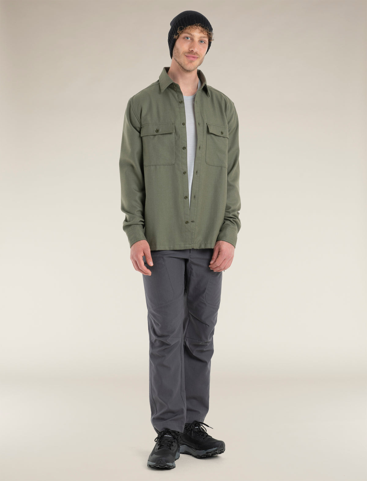 Merino 200 Dawnder Langarm-Flanellhemd Herren  - 3