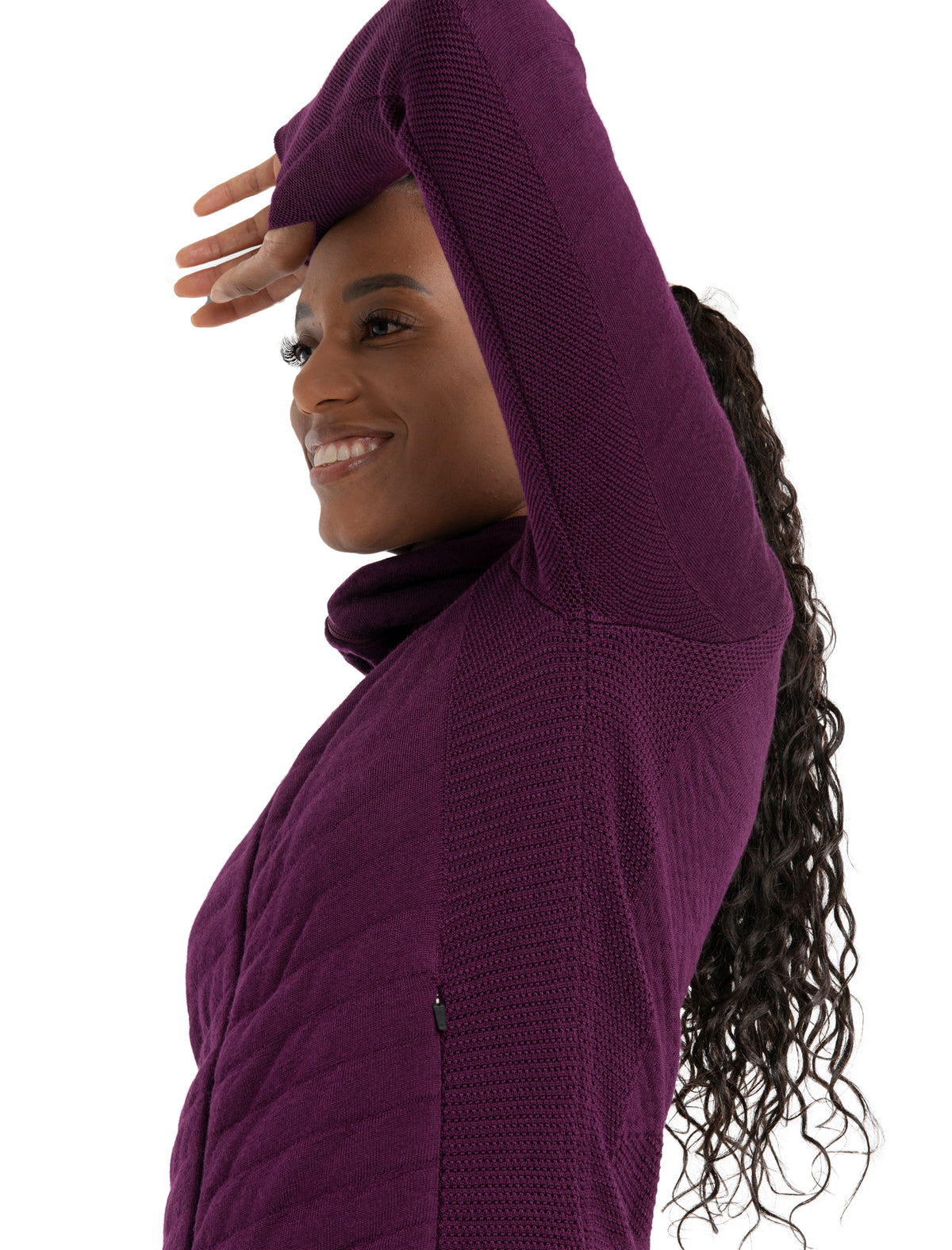 Merino ZoneKnit™ Explore Zip-Hoodie Damen  - 4