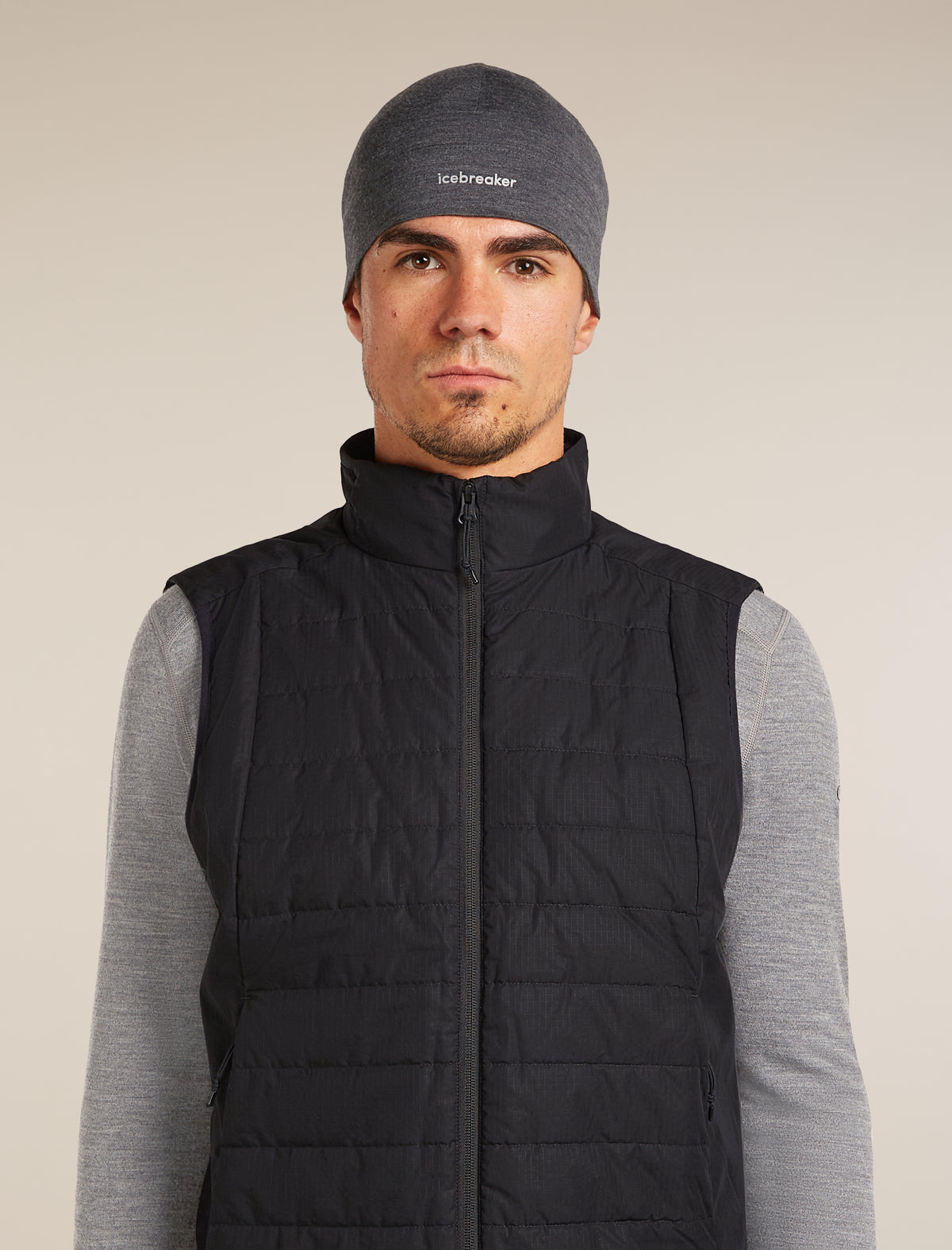 Unisex 200 Oasis Beanie Jet Heather - 3