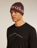 Unisex icebreaker Beanie Java/Acid Pink - 1