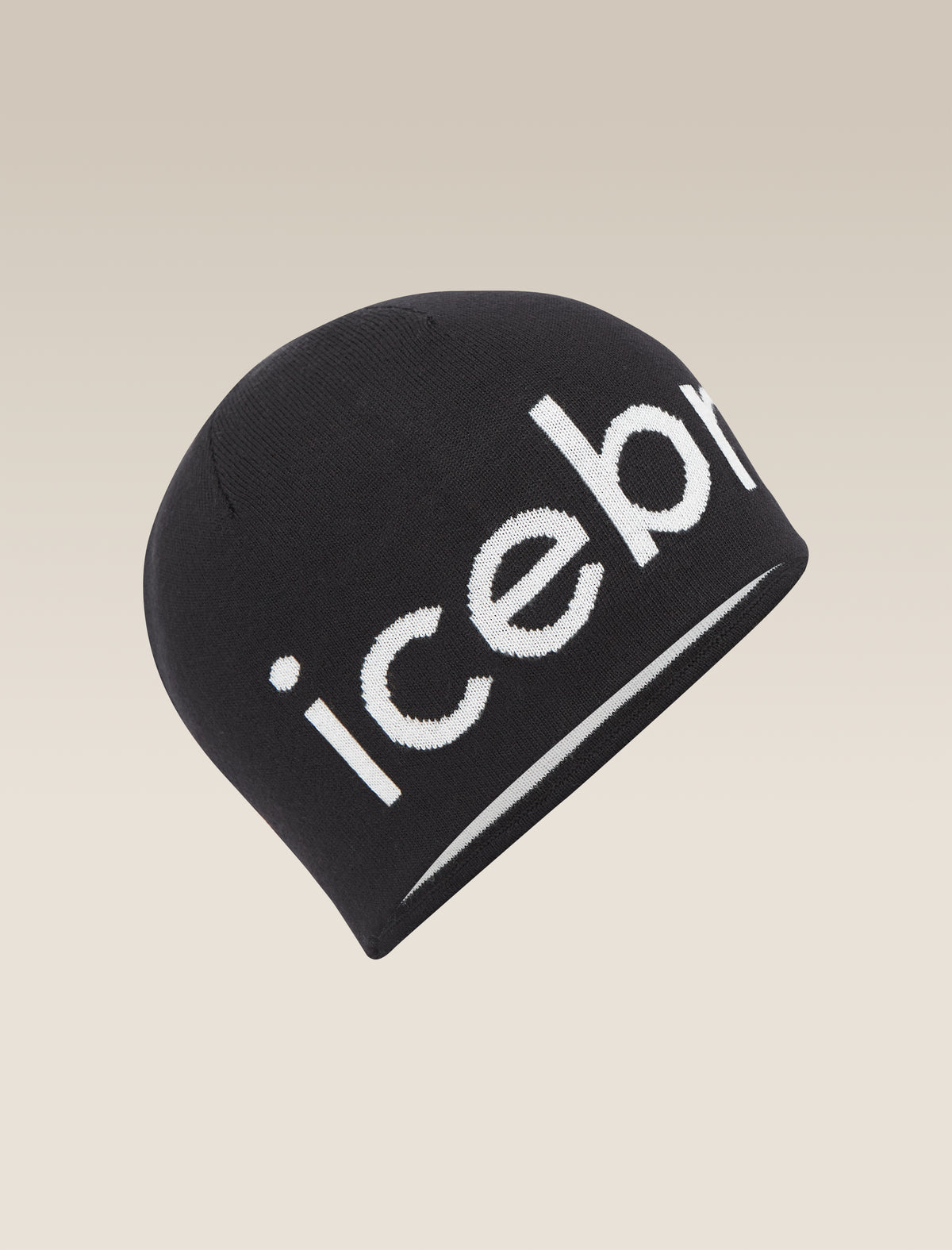 Unisex icebreaker Beanie Black/Ecru Heather - 1