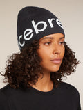 Unisex icebreaker Beanie Black/Ecru Heather - 2